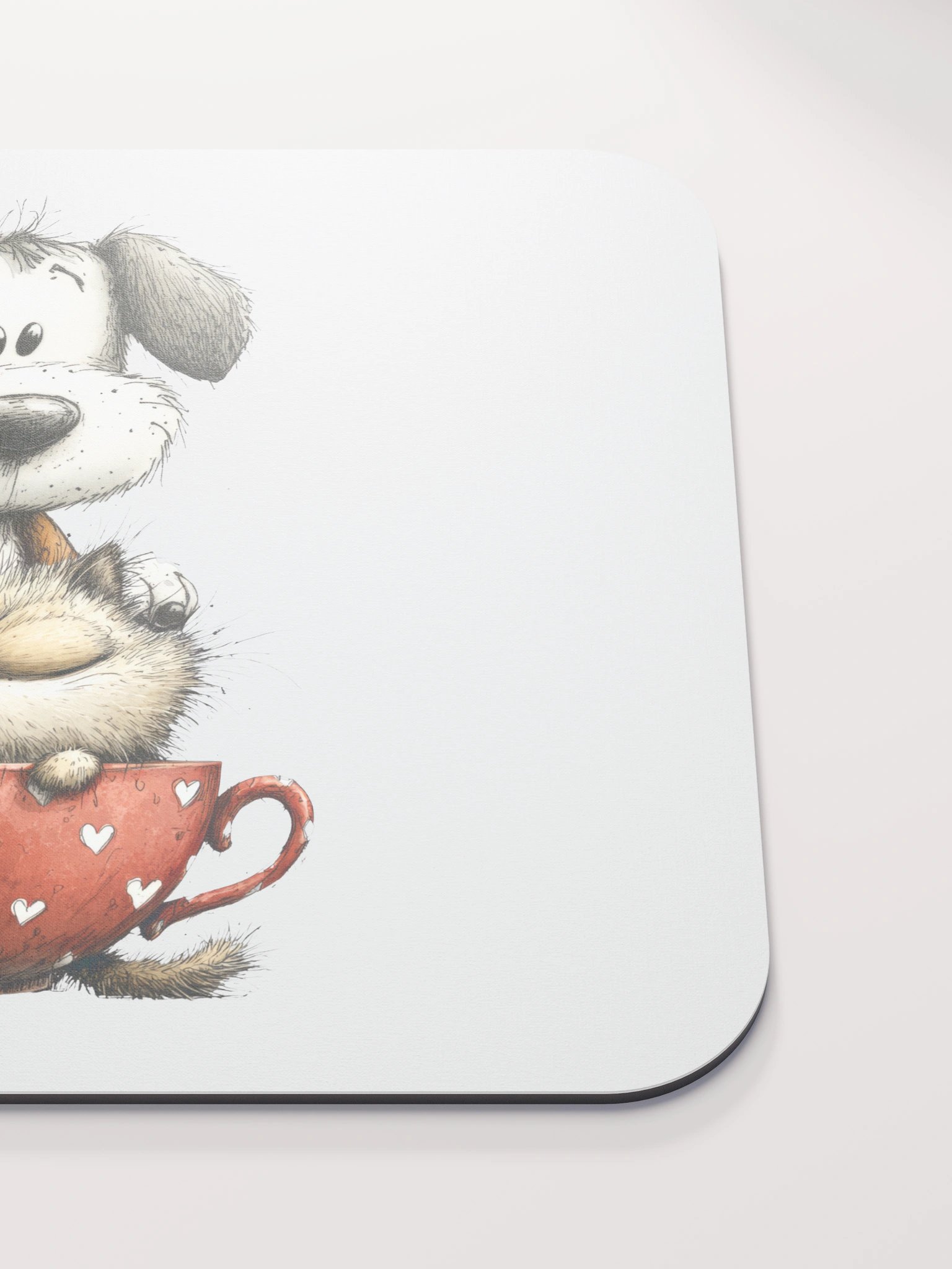 Cute Cat Dog Mousepad product image (5)