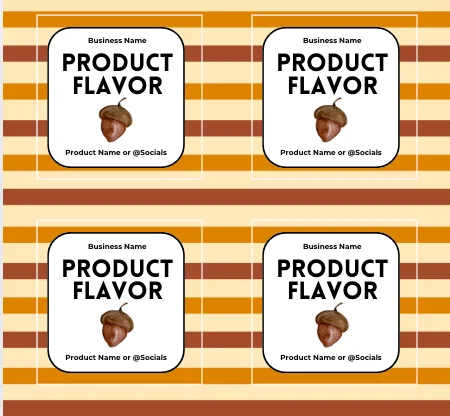 Nutty Harvest Label Template Bundle product image (5)