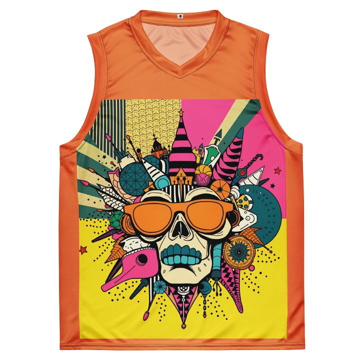 SpectraSkull All-Over Basketball Jersey product image (2)