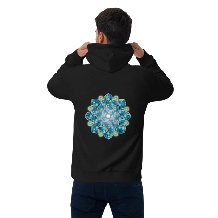 Summer Rain Mandala Unisex Eco Hoodie product image (2)