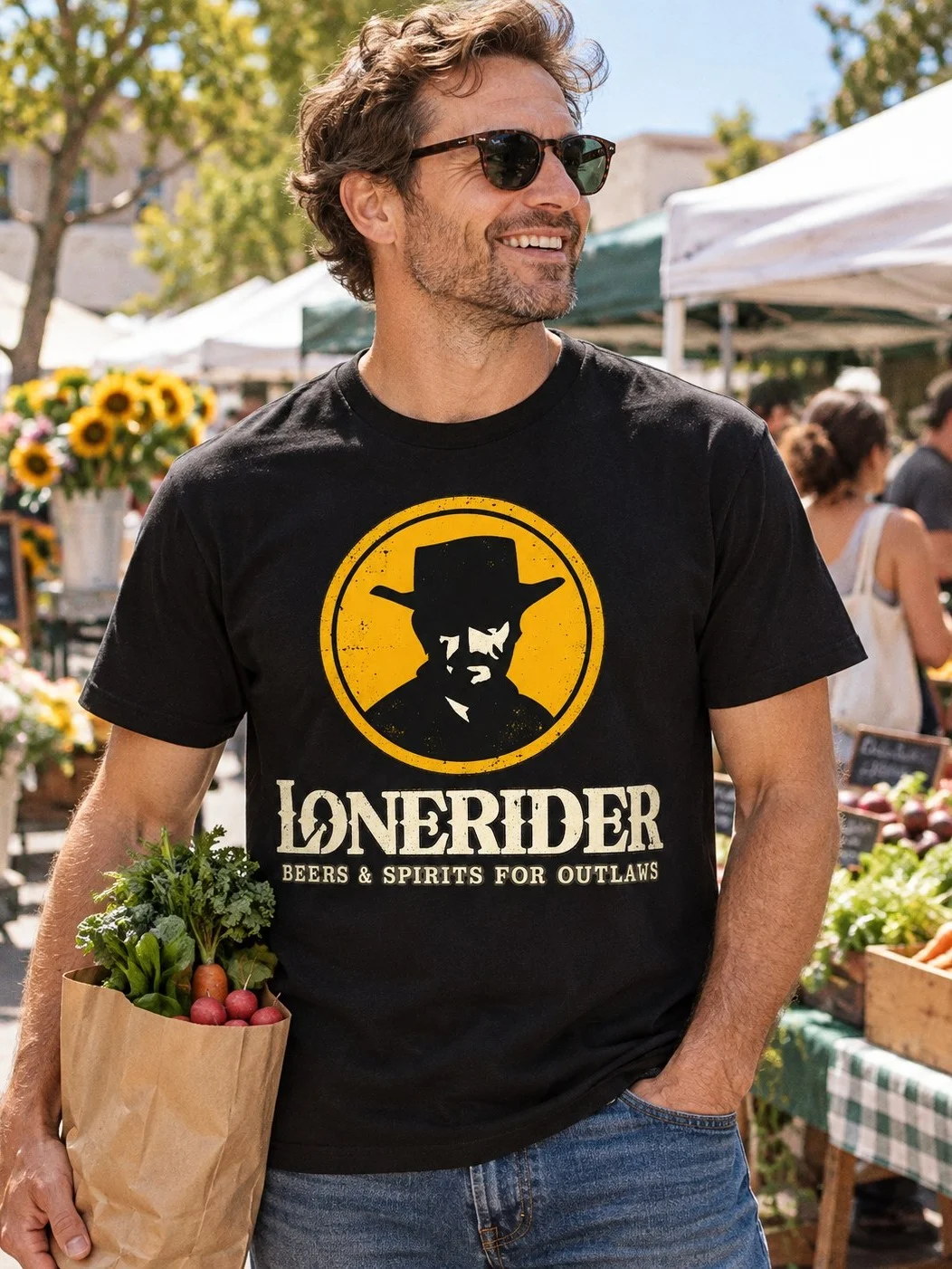 Lonerider Badge Tee