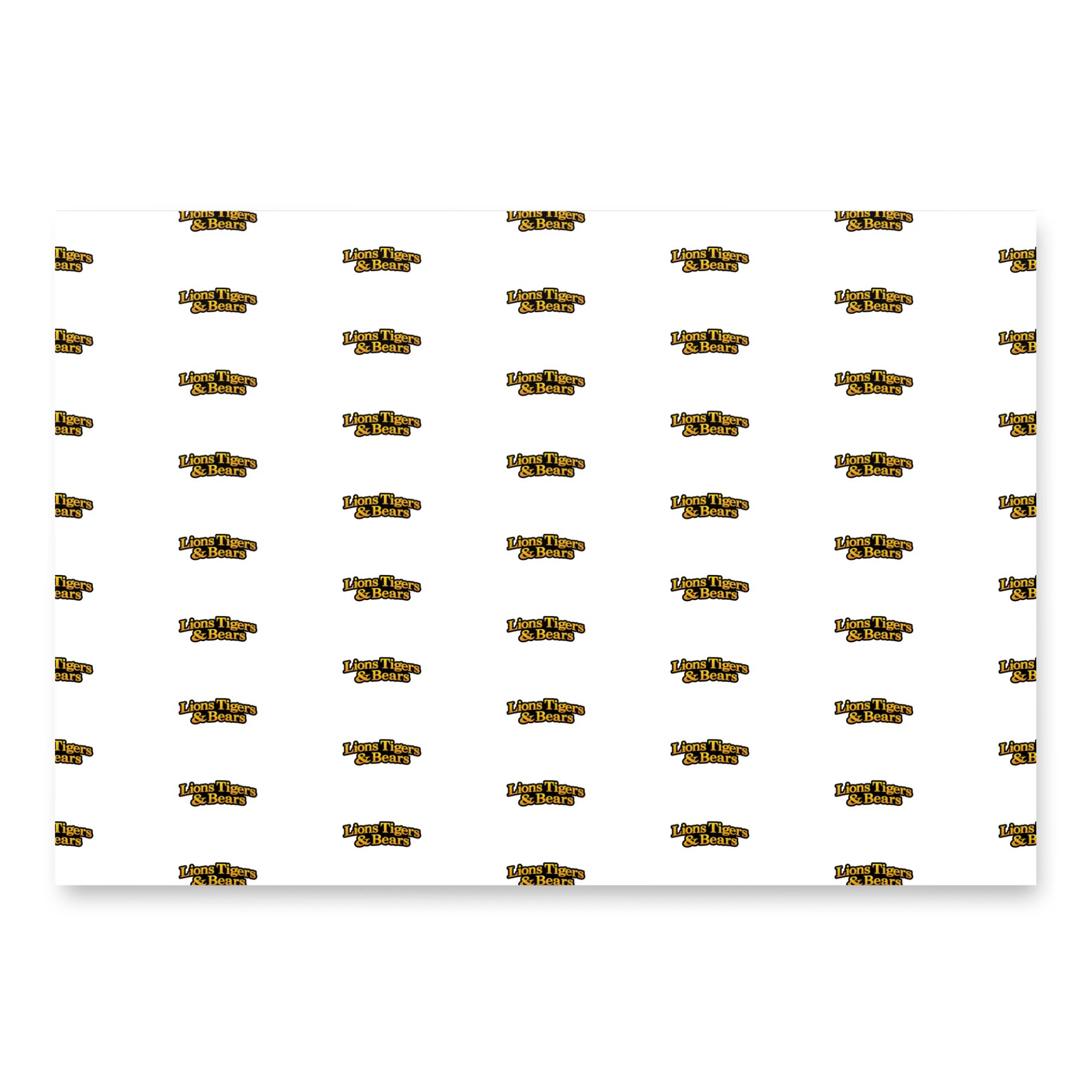 Lions Tigers and Bears Christmas Wrapping Paper Pack 1 product image (3)
