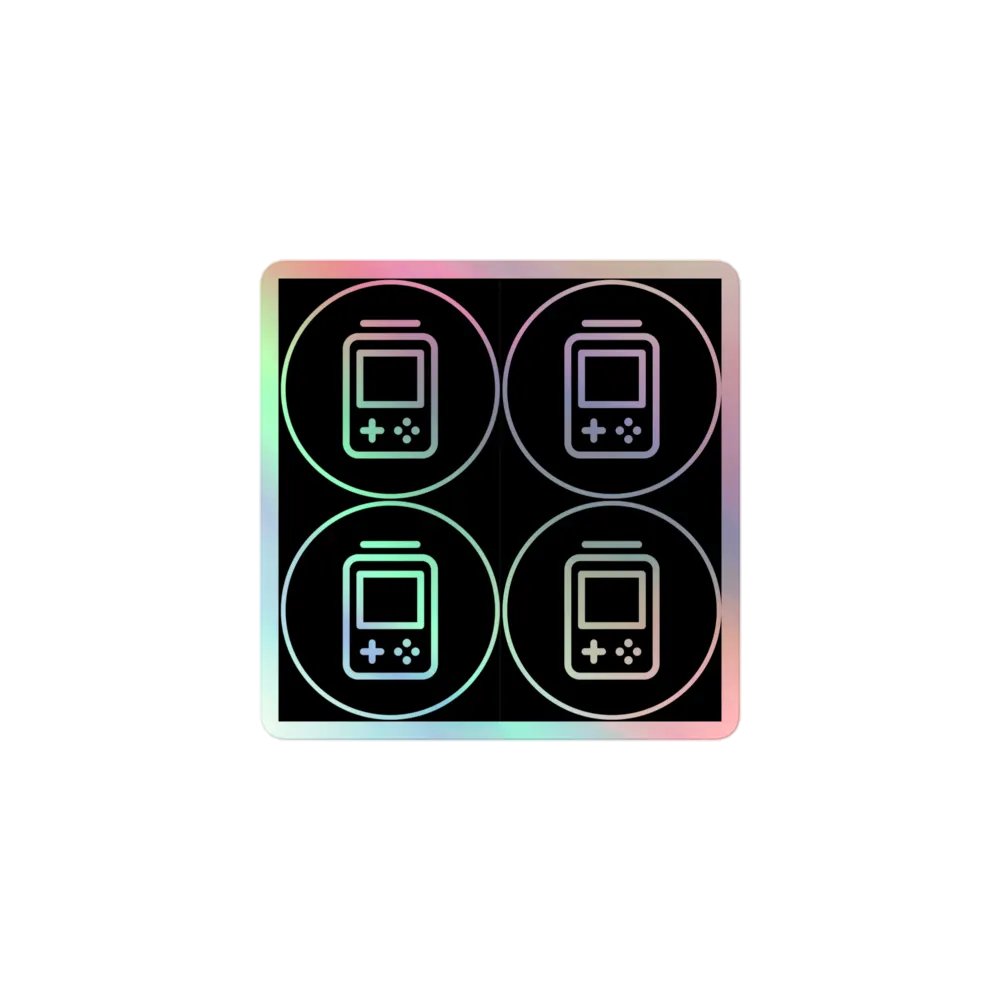 Holographic Sticker (Black) product image (1)