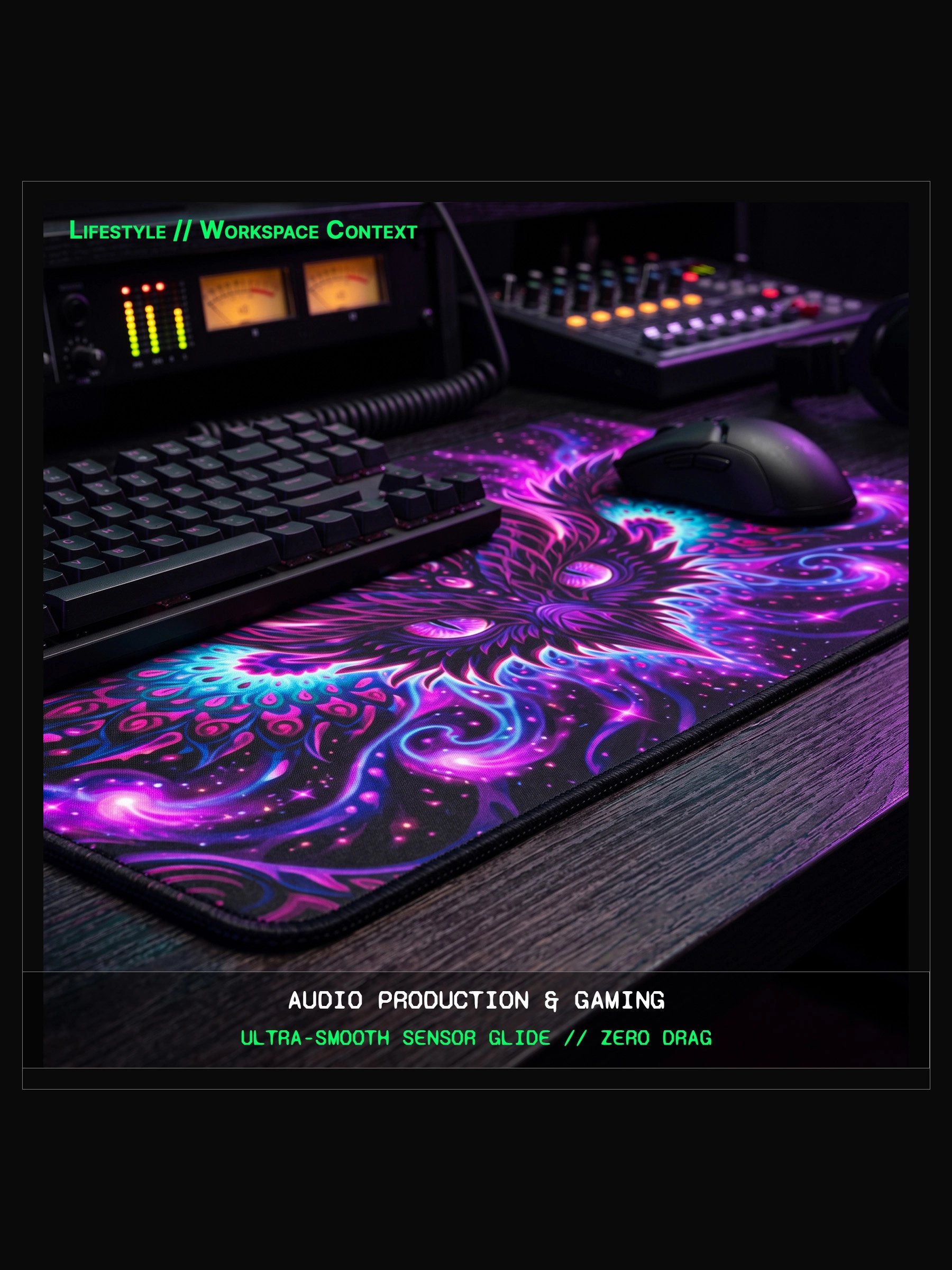 Artifact 03: Astral Owl Guardian - XXL Studio Desk Mat product image (2)