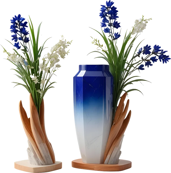 Ocean's Grace – Vase spa decor png product image (1)