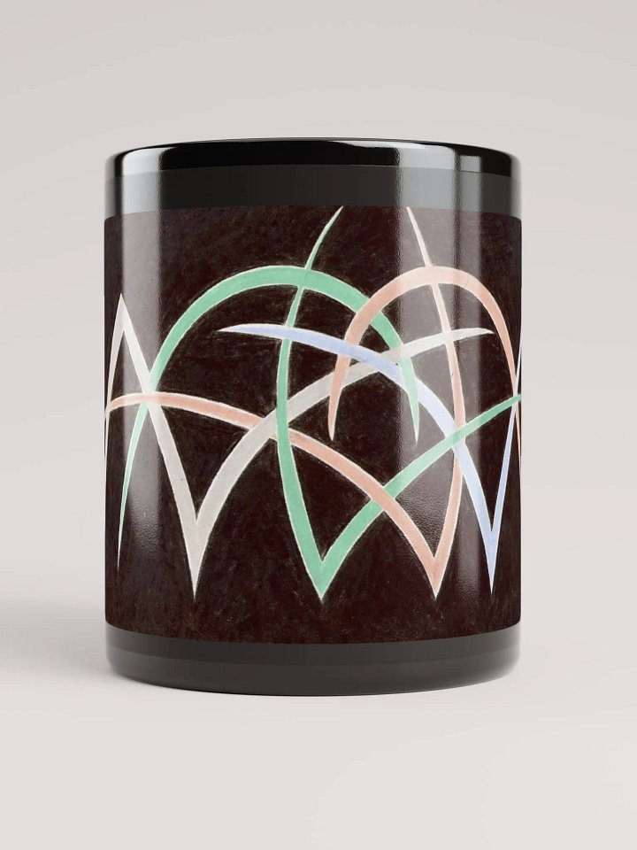 Pinstripe Two Black Glossy Mug product image (1)