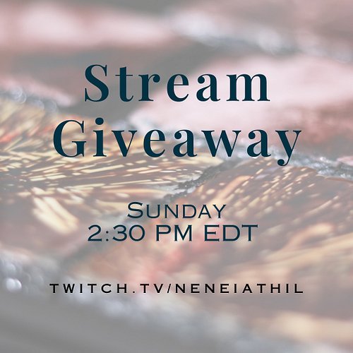 In celebration of launching the art shop, I’ll be doing a giveaway in arts & crafts stream today! Stream starts in less than ...