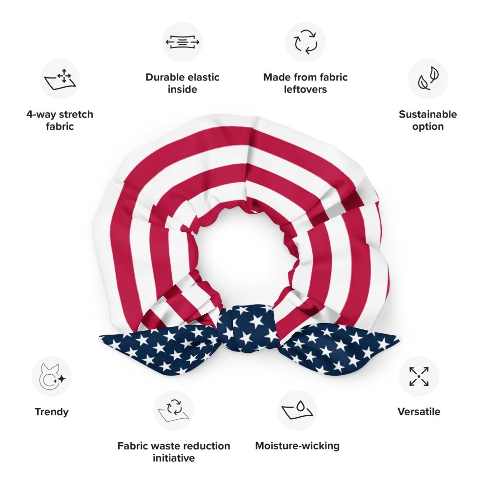 USA Scrunchie with Bow product image (12)