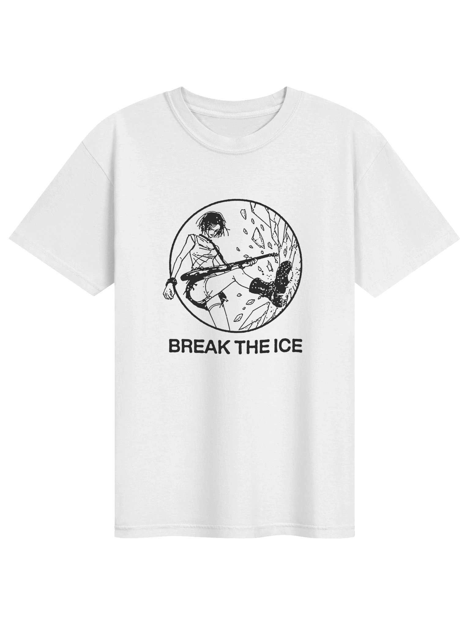BREAK THE ICE ! T-shirt. white vers. product image (1)