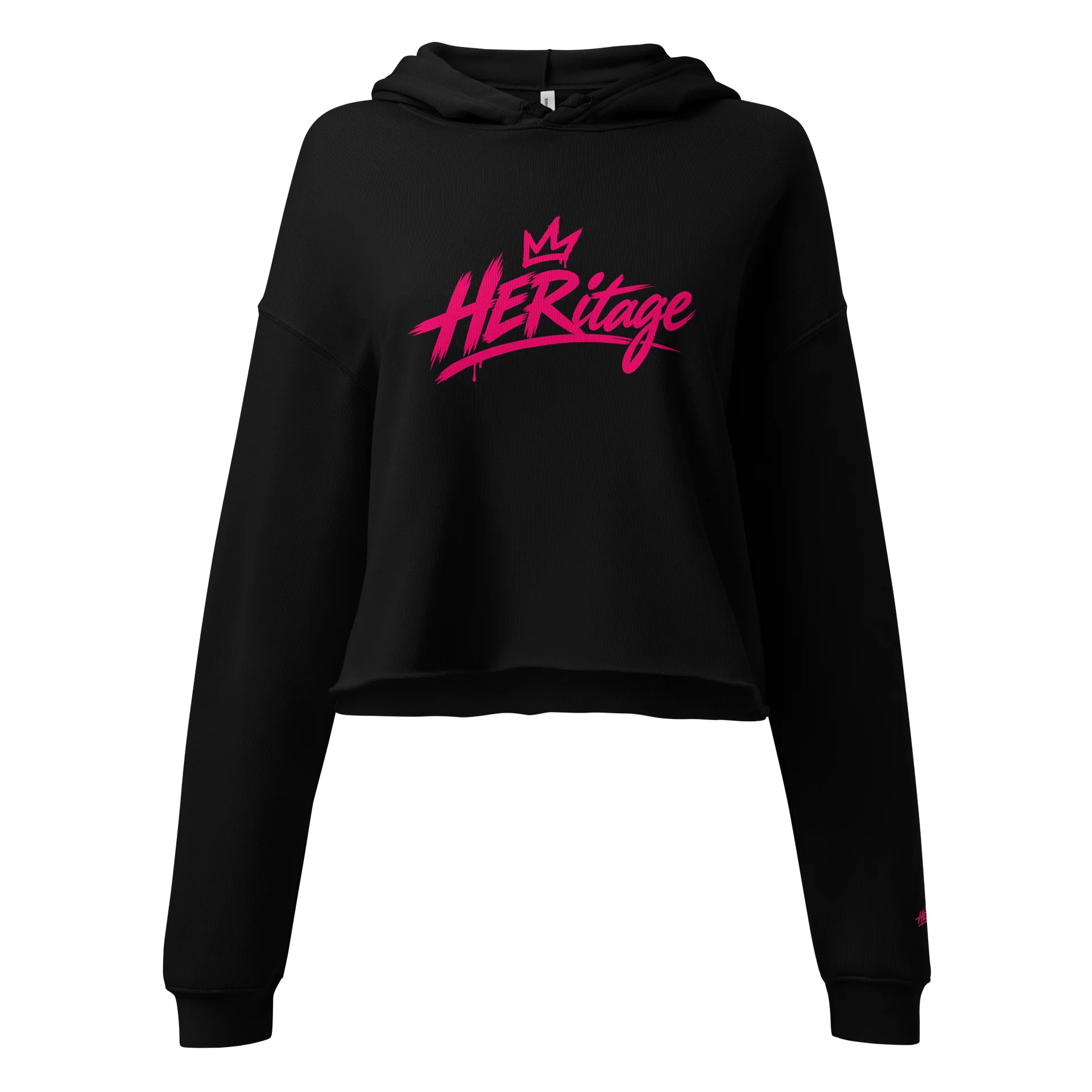 HERitage Crop Hoodie In Pynk product image (2)