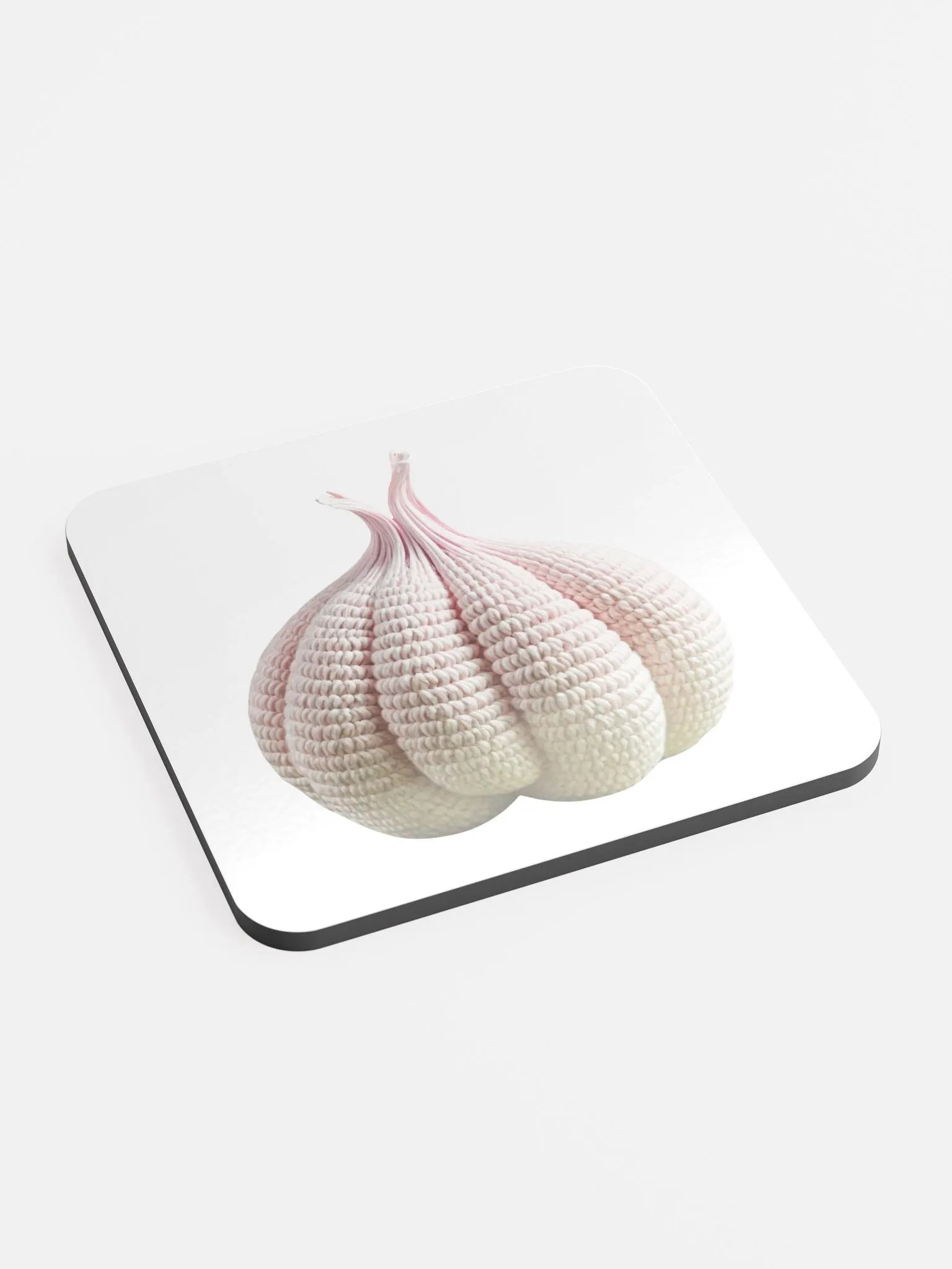 CozyAvocado Glossed Cork Coaster Garlic #1 product image (2)