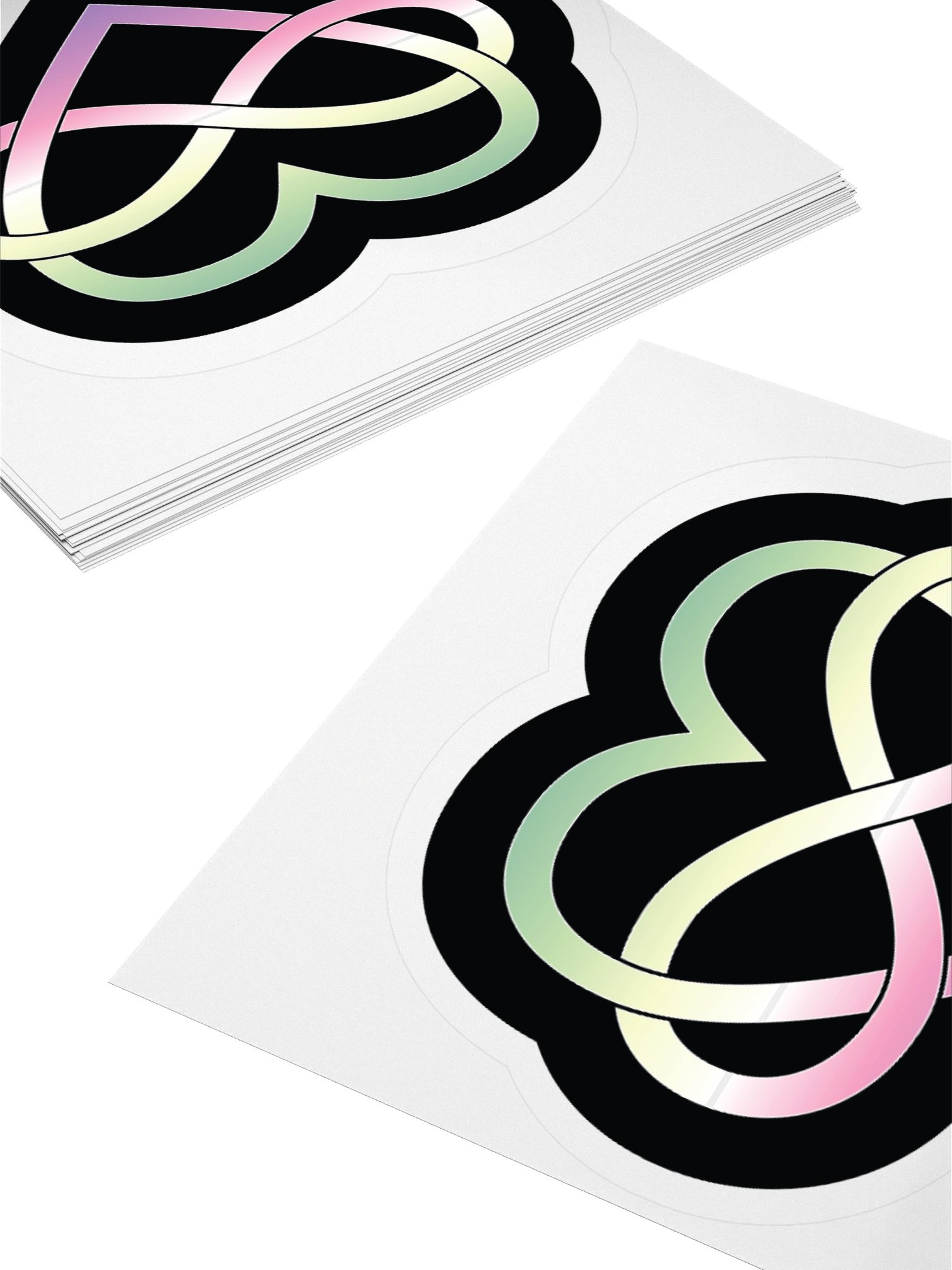 Genderfae Pride Gradient Polyamory Infinity Heart Sticker product image (12)