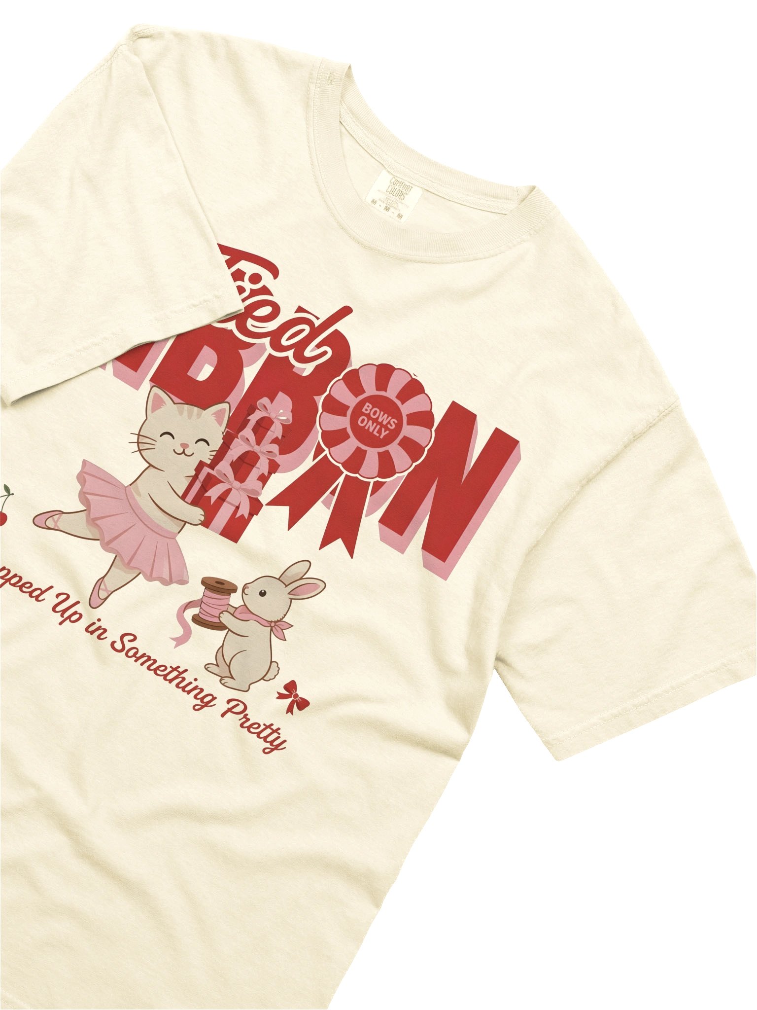 Tied Ribbon - Bows Only | Ballet Cat & Bunny Coquette T-Shirt product image (2)
