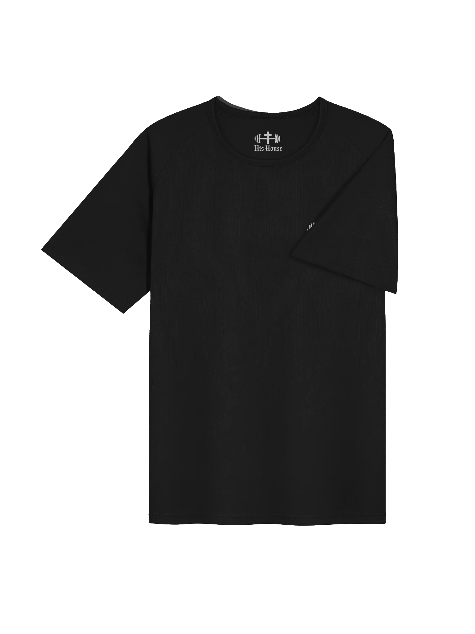 His House Mens Performance Crew Collar T-Shirt -White Logo by His House