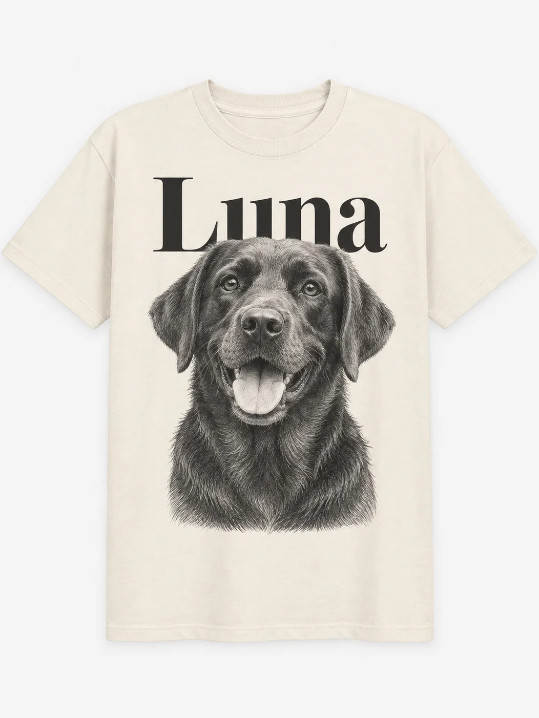 Personalized Pet Portrait T-Shirt – Custom Photo & Name product image (3)