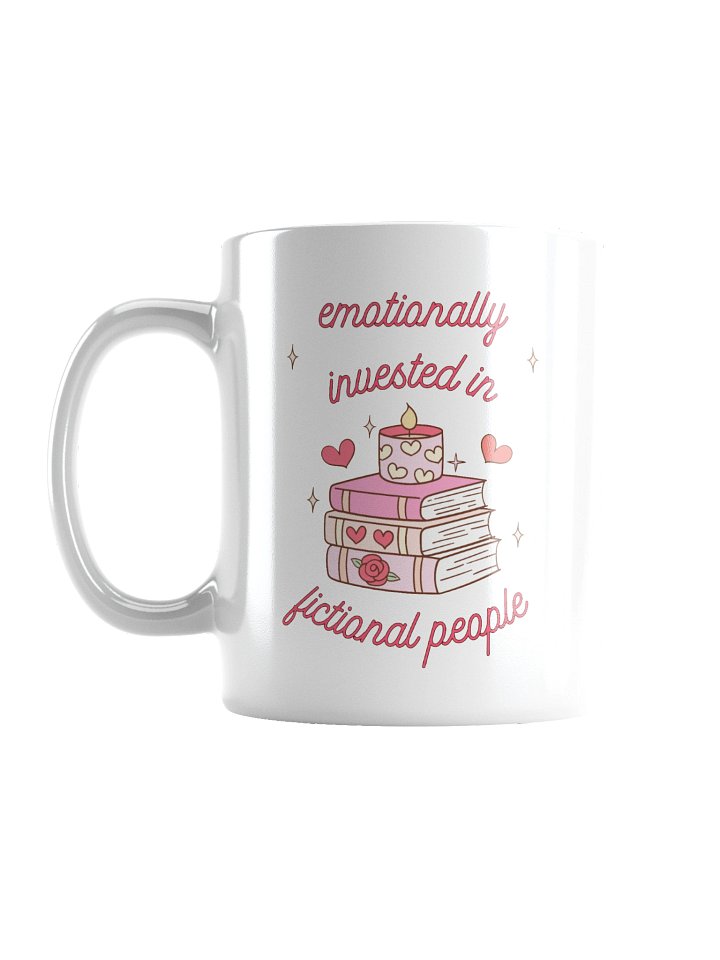 emotionally invested in fictional people starry books mug product image (1)