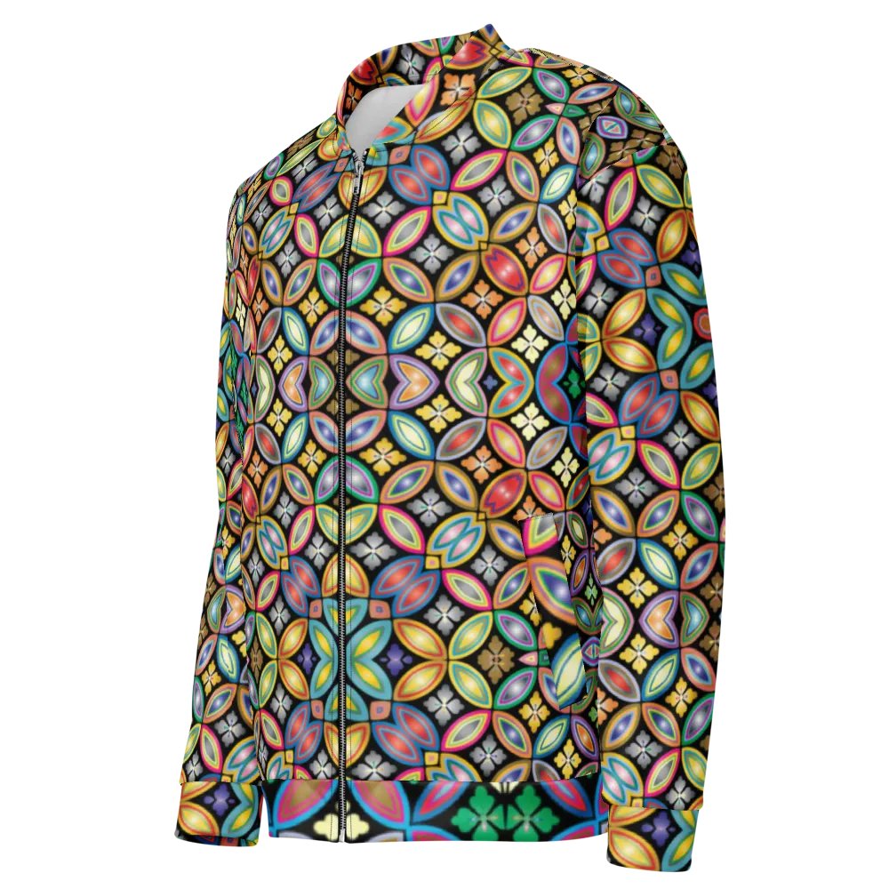 Batik Kawung Purple Bomber Jacket product image (3)