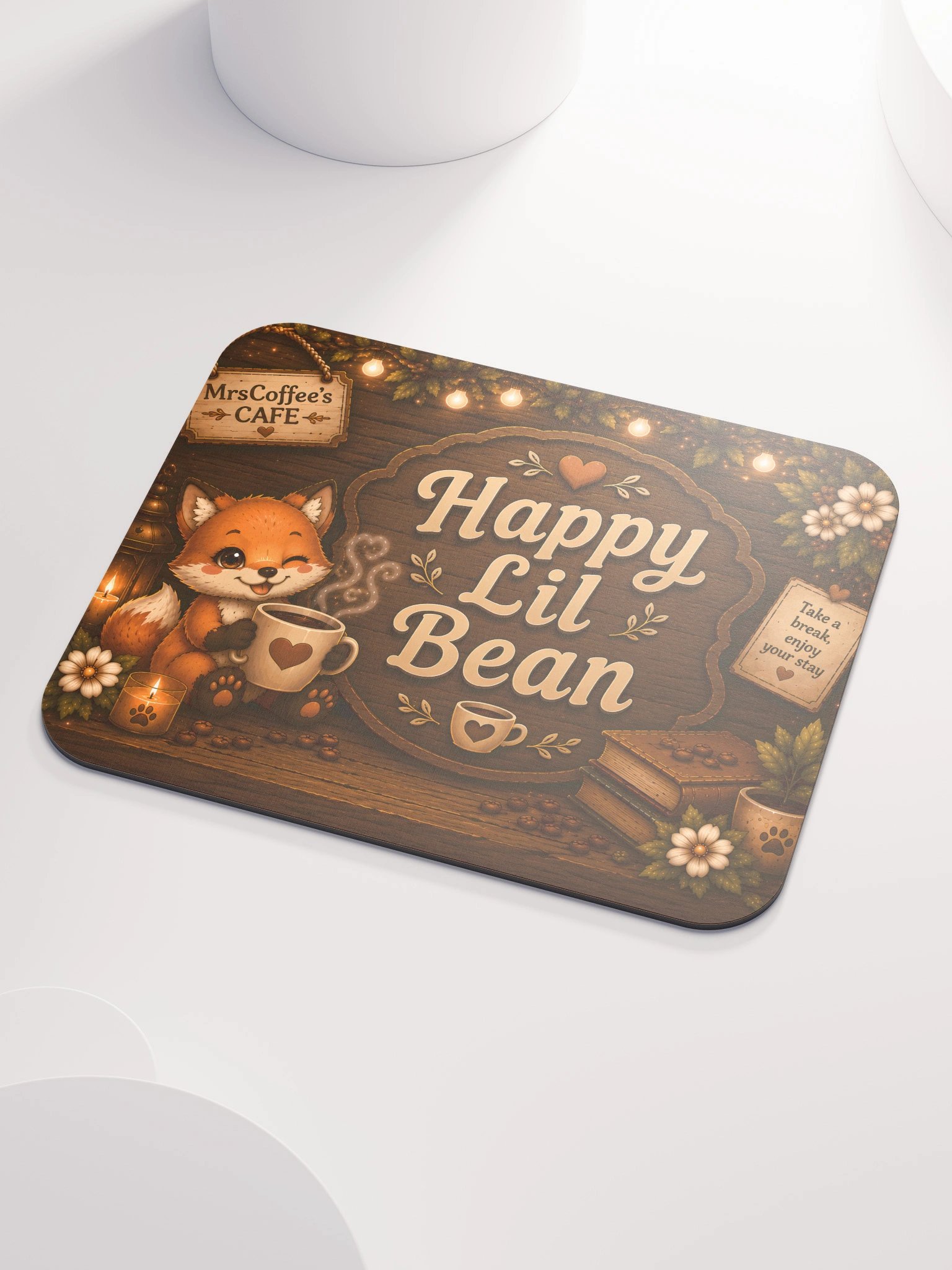 happy Lil Bean Mouse Pad product image (3)