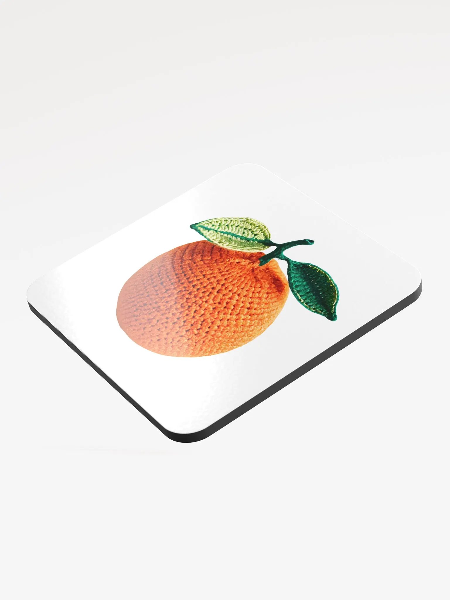 CozyAvocado Glossed Cork Coaster Orange #1 product image (3)