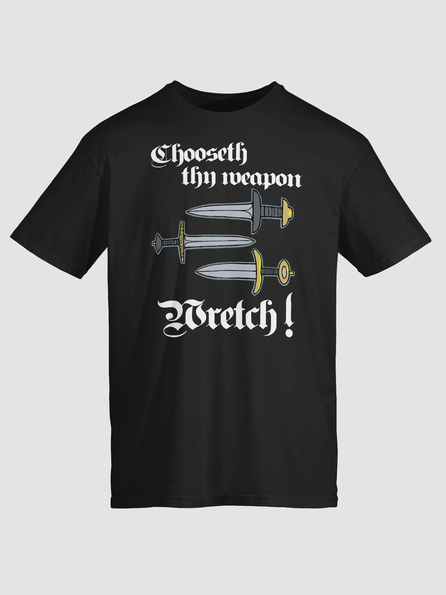 Funny medieval weapon challenge Unisex T-Shirt product image (19)