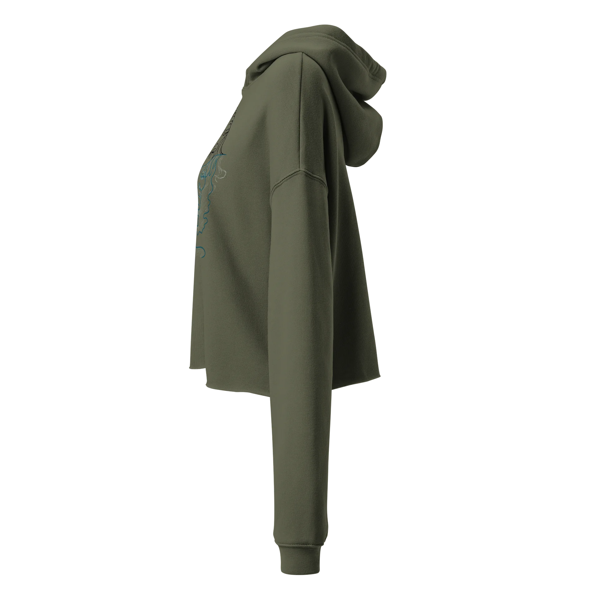 Go With The Flow Sirens Reflection Crop Hoodie product image (6)