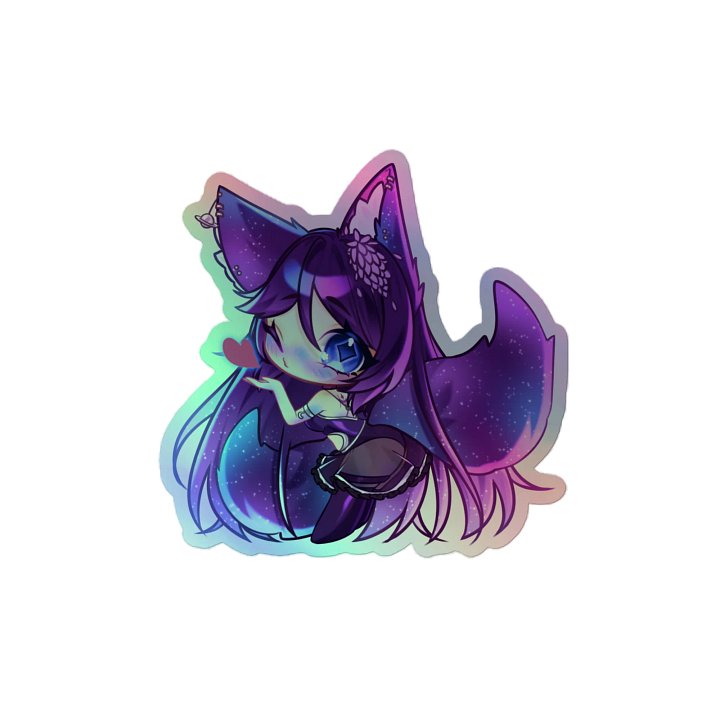 Chibi Miss Rave Mwuah~ Holographic Sticker product image (2)
