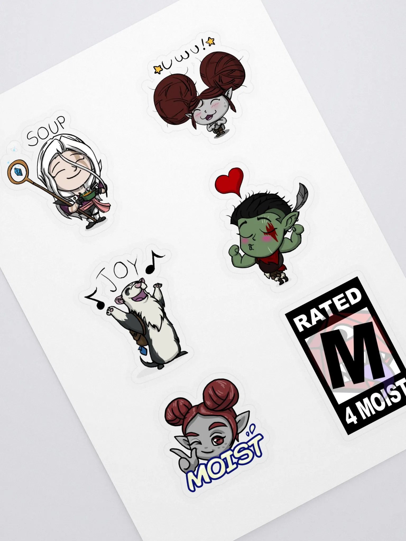 The Dirty Rollers Kerfuckles Sticker Pack 1 product image (3)
