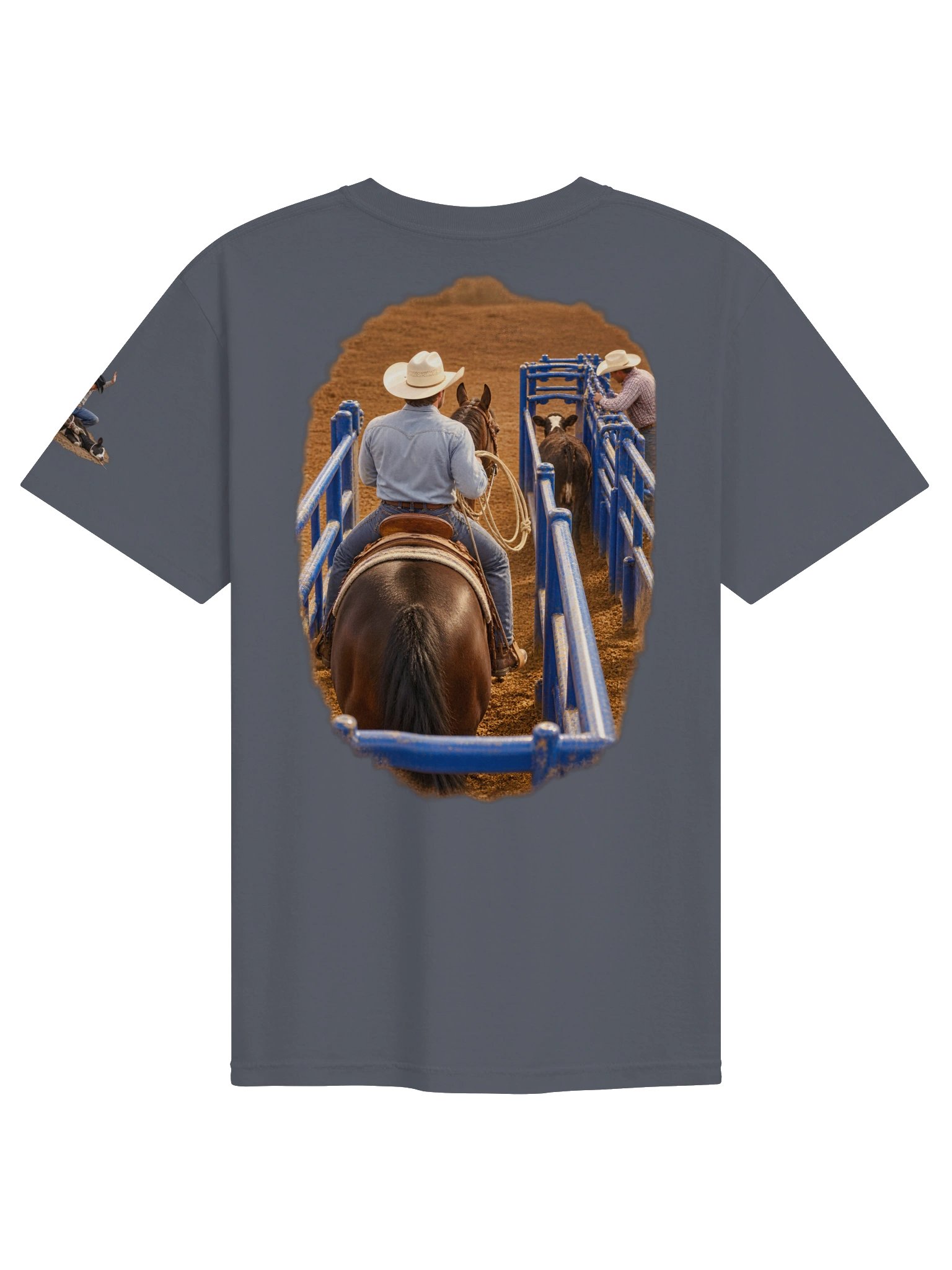 Calf Roping From Chute to Tie T-Shirt | BROKEN RODEO™ product image (94)