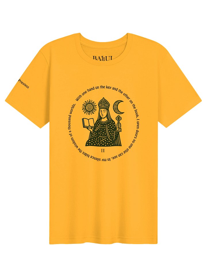 The High Priestess - ArcanaPop T-Shirt – Where Tarot Magic Meets Pop Art product image (1)
