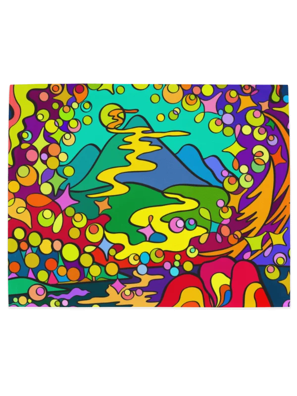 Vibrant Swirls Placemat Set – Colorful Marine Life product image (5)