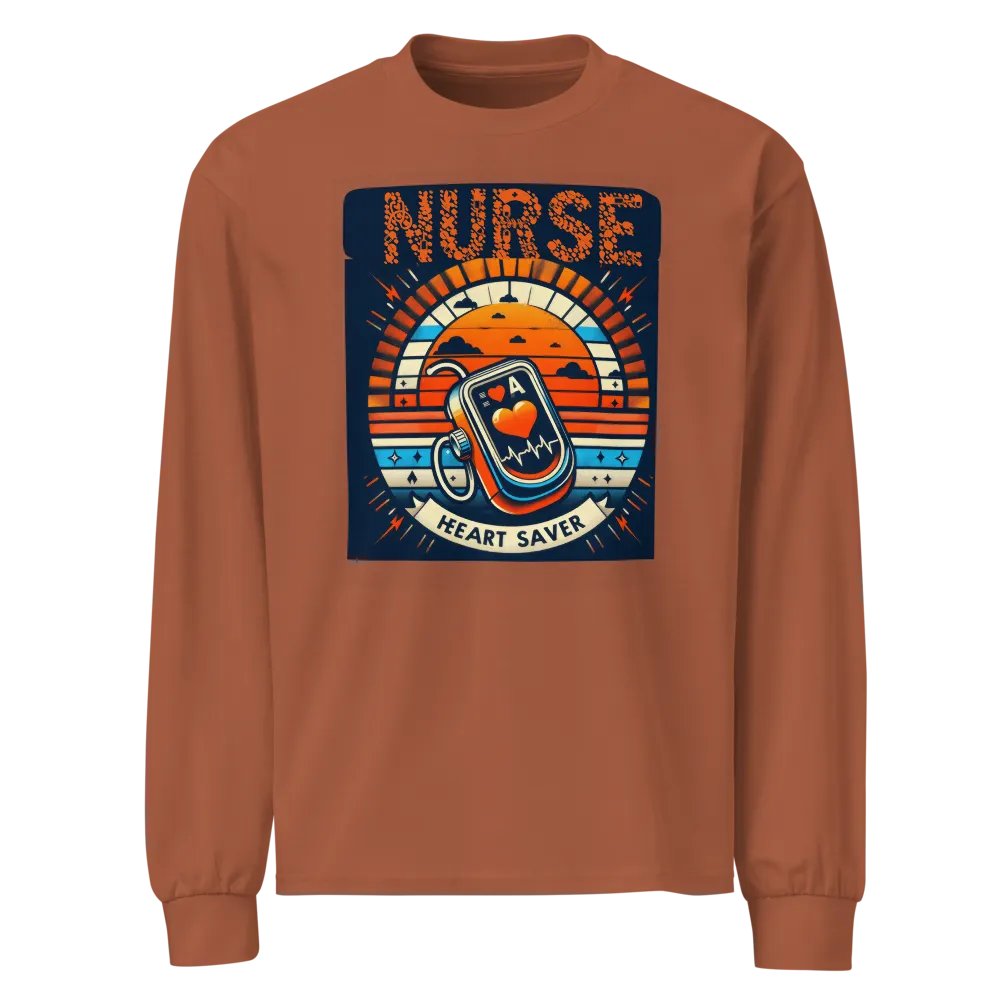 Heart Saver Nurse Long Sleeve Shirt product image (1)