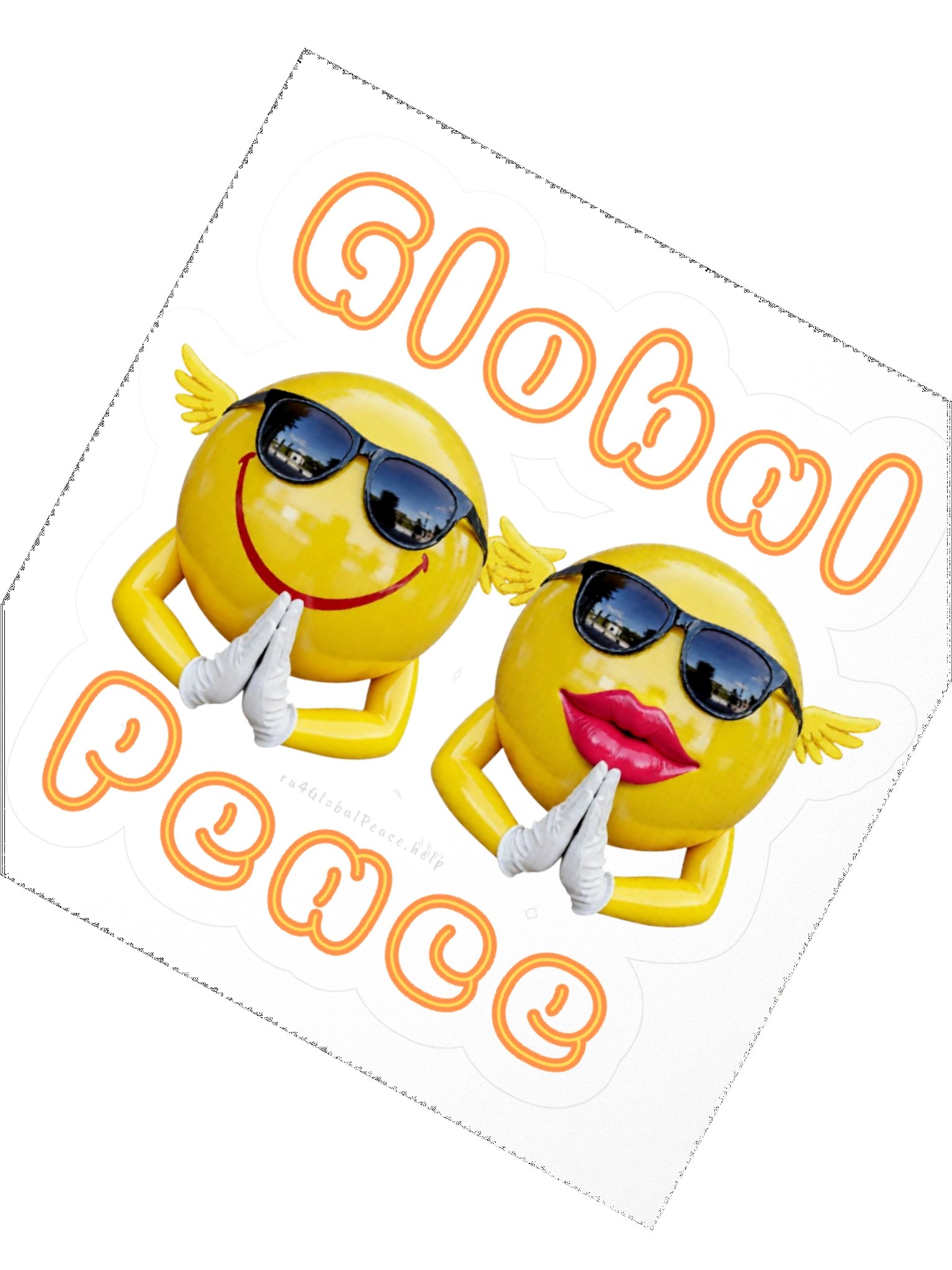 Global Peace he-she emoji Sticker product image (2)