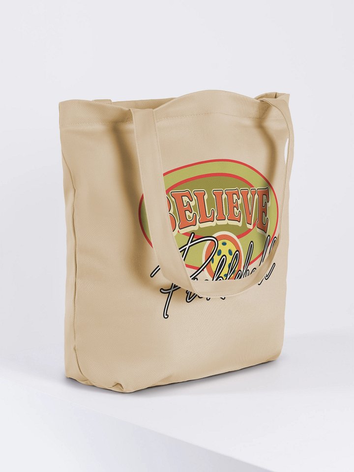 Believe Pickleball Oval Tote Bag product image (4)
