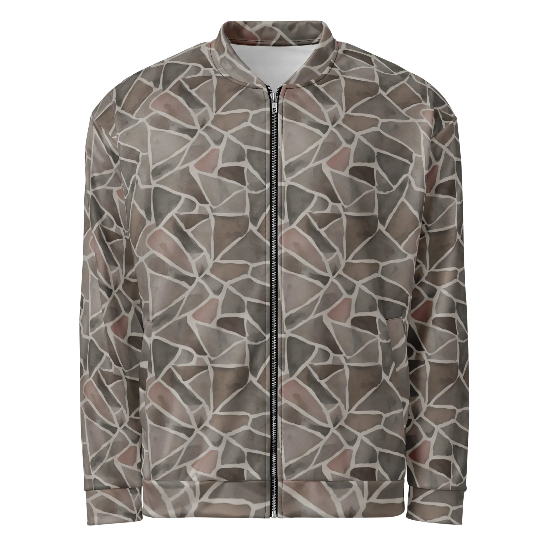 Rock Pattern Bomber Jacket product image (1)