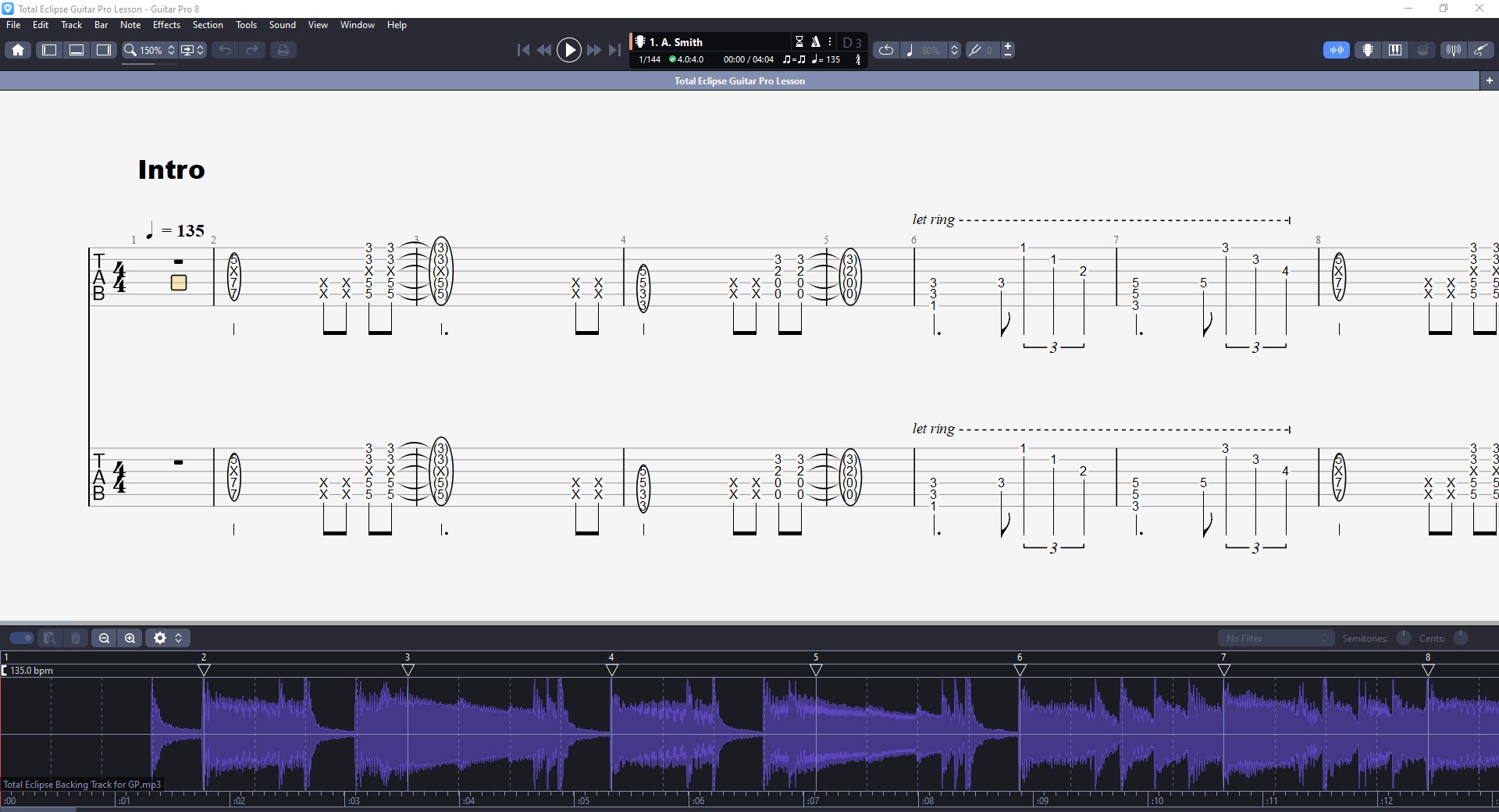 Total Eclipse PDF TAB + Backing Track MP3 product image (3)