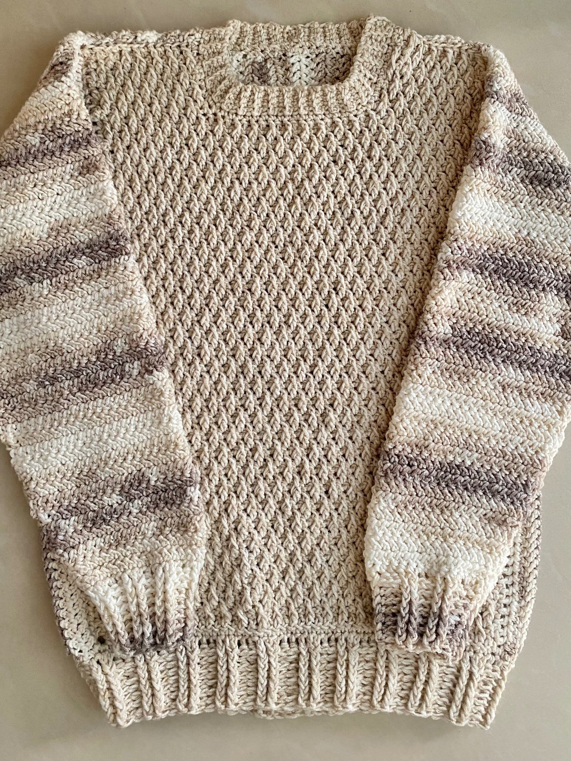 Crochet men’s sweater Written Pattern product image (4)