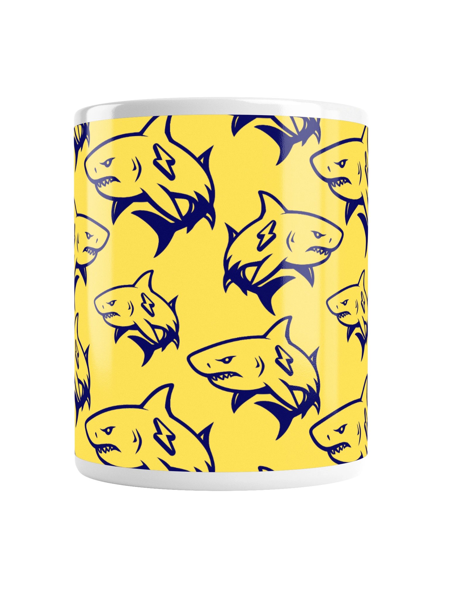 Giant Shark Pattern Mug Yellow product image (2)