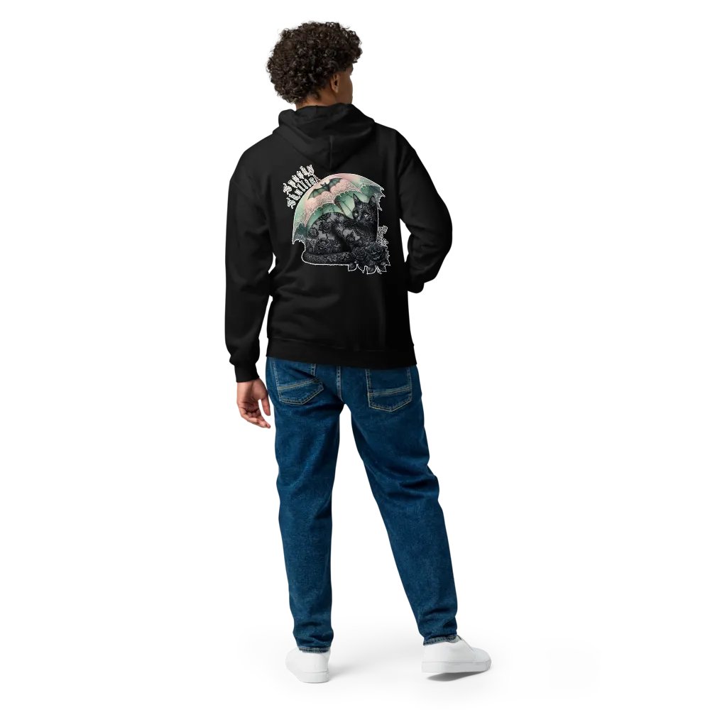 Black Cat Zipper Hoodie product image (3)