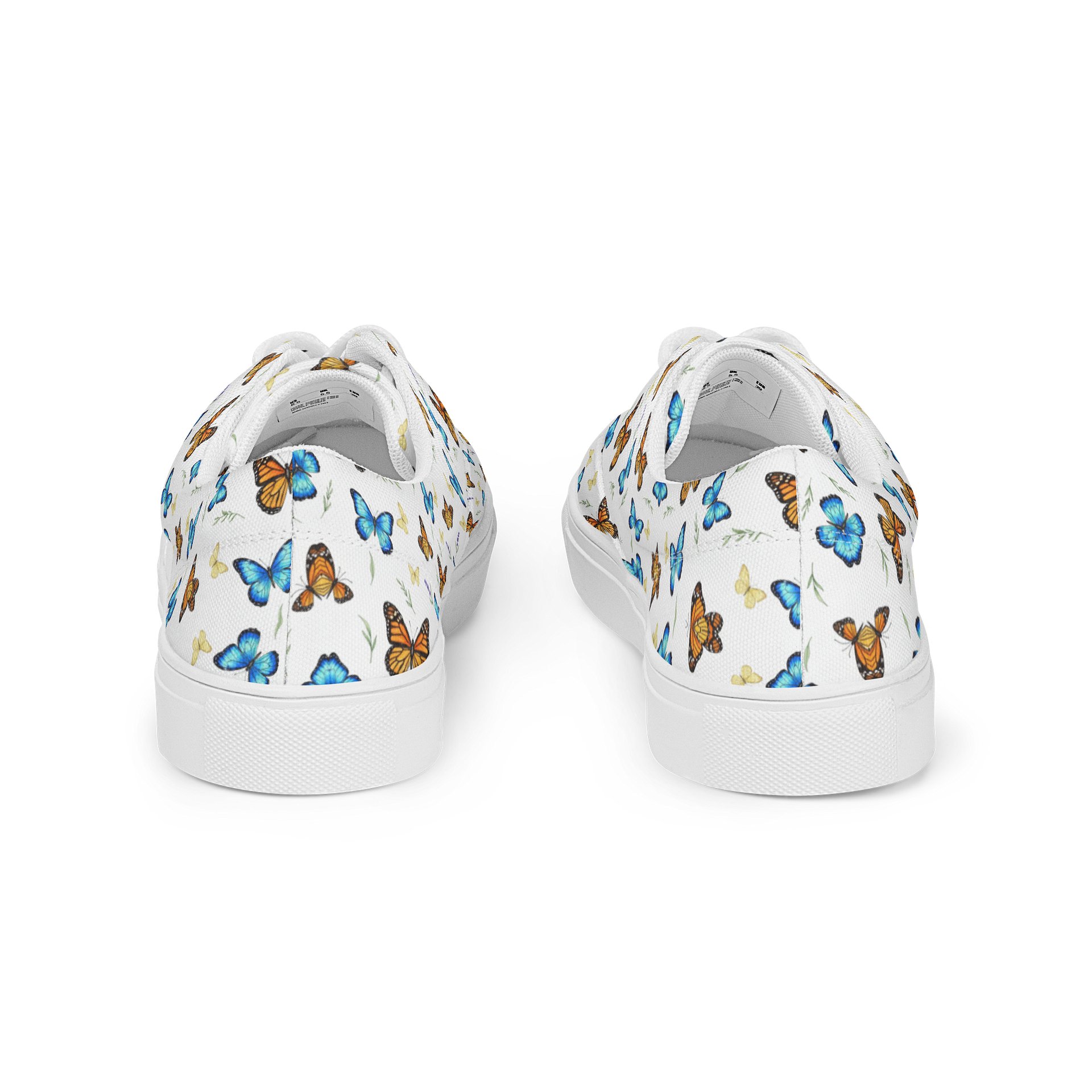 Symmetrical Butterflies Women's Canvas Shoes product image (4)