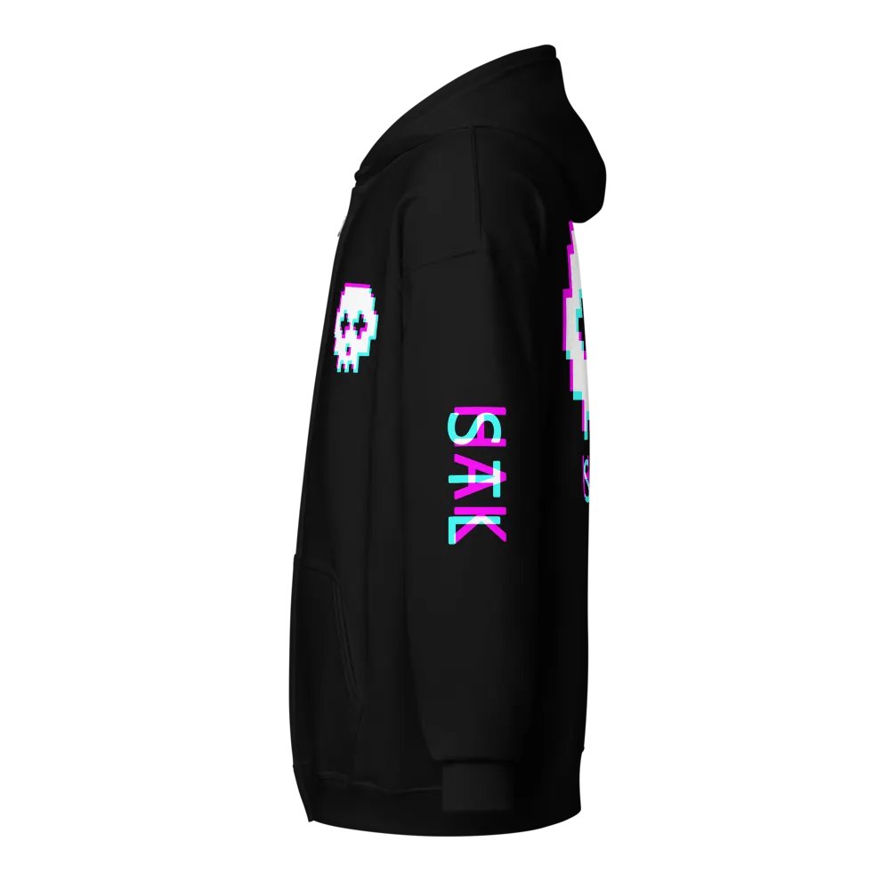HakSTL Retro Skull Full-Zip Hoodie (Gildan) product image (3)