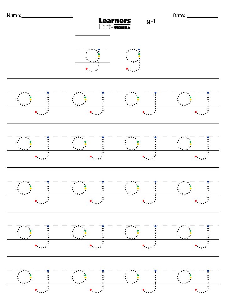 G/g - New Digital Product Progressive Letter Builder product image (1)
