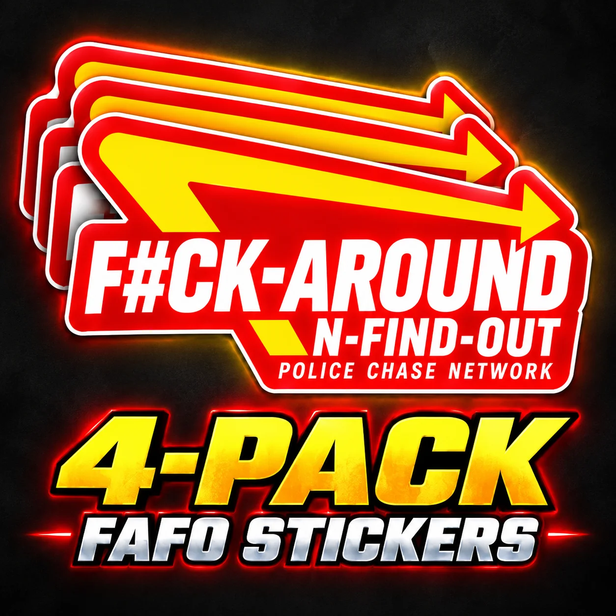 FAFO STICKERS - 4 PACK product image (1)