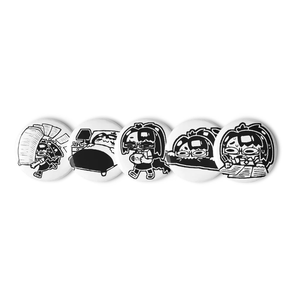 5x Struggle Button Pins (S) product image (5)