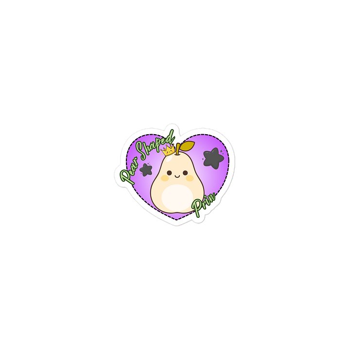 "Pear Shaped Prin" Die-Cut Sticker product image (2)