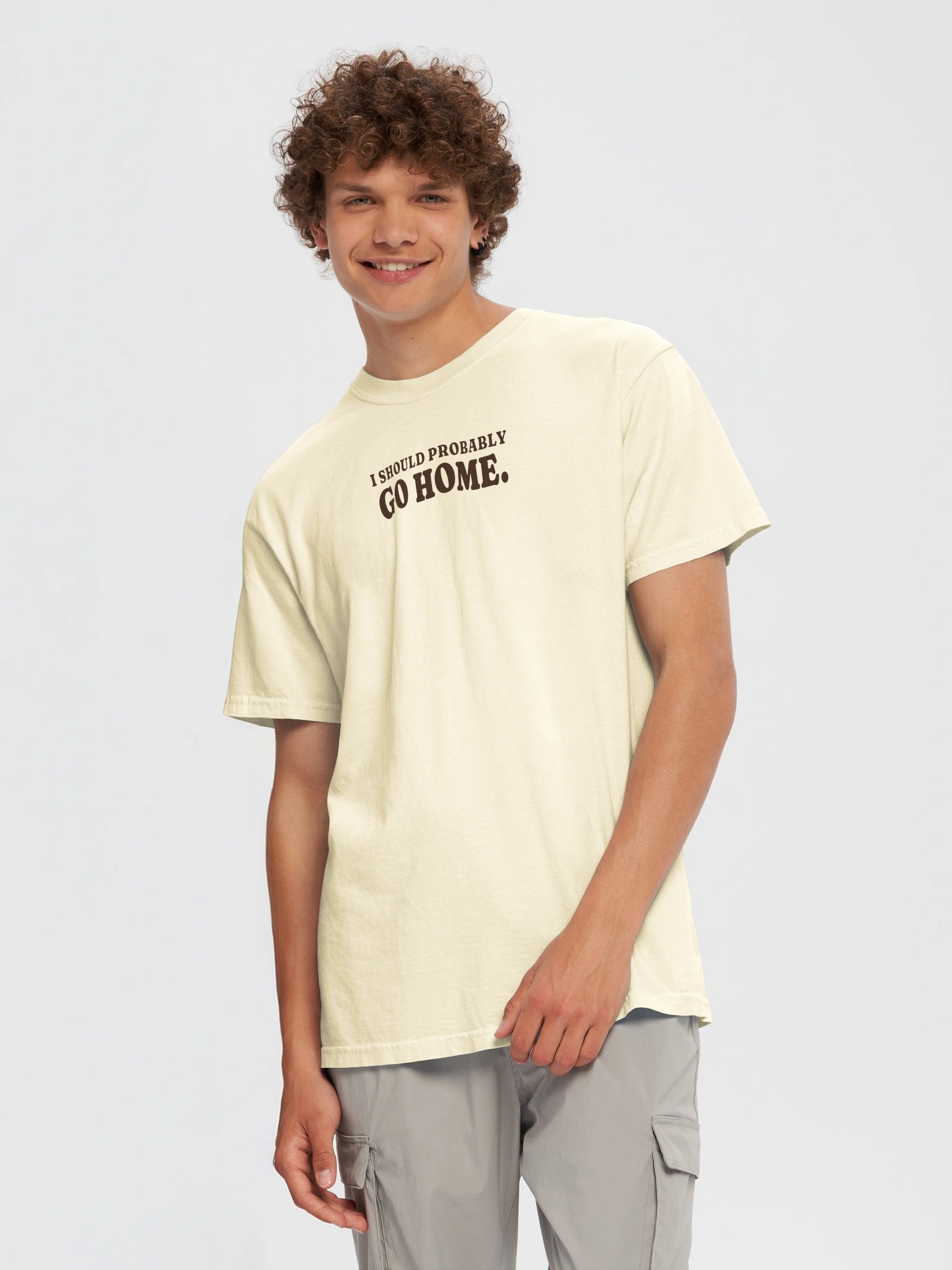 I Should Probably Go Home Tee (Ivory) product image (5)