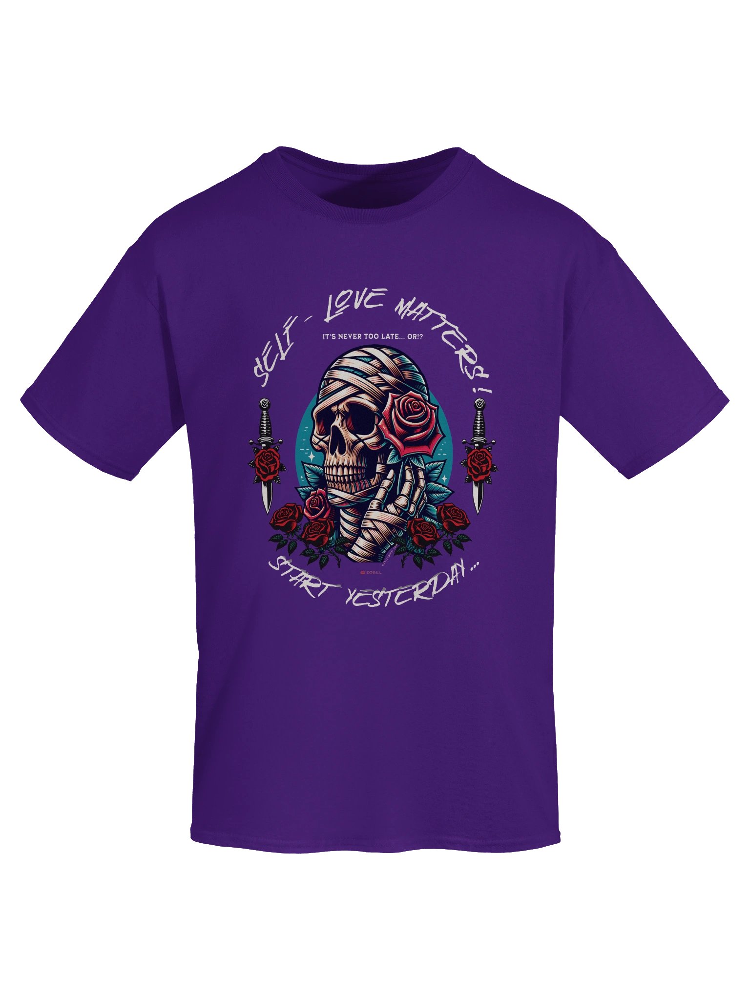 Self-Love Matters! Unisex 100% Cotton Gildan Tee_R3CVR.i by EQALL® Originals_Red / White product image (7)