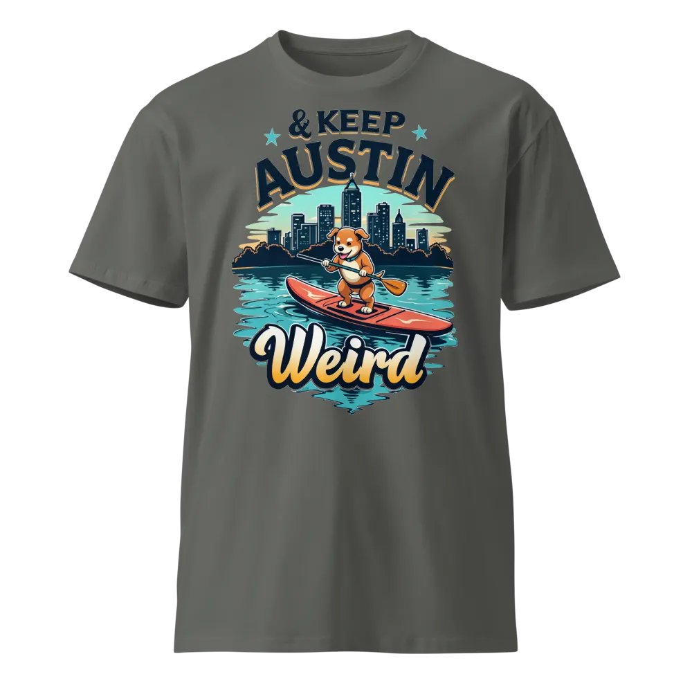 Austin Paddleboarding Dog Unisex Tee product image (1)