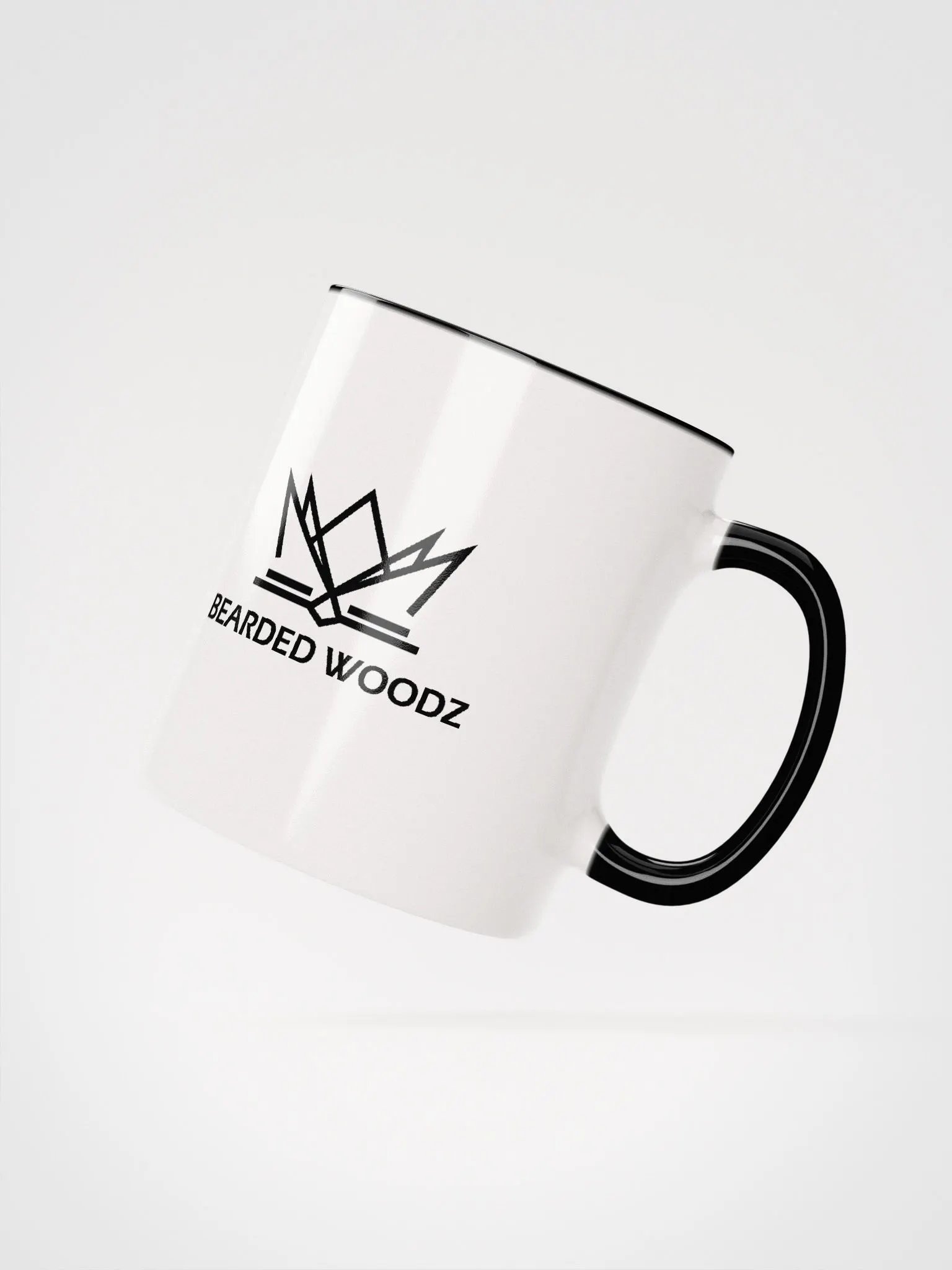 Bearded Woodz Ceramic Mug (Colored Handle & Inside Mug) product image (2)