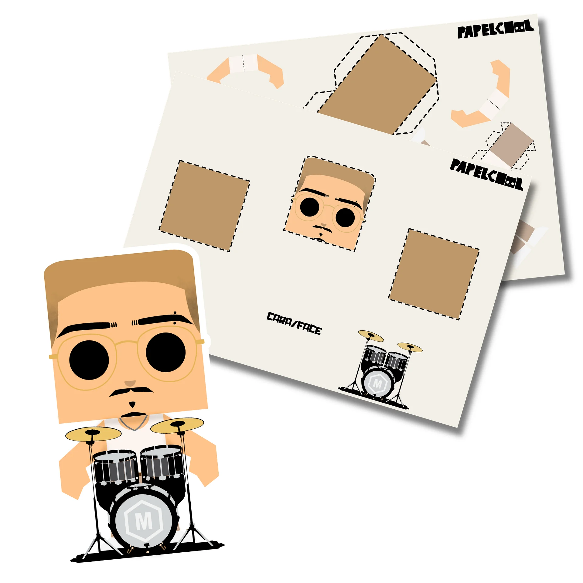 Papercraft Martin Faltas Tu Drums product image (2)