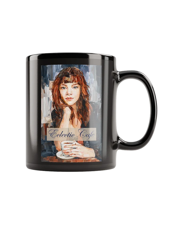 Eclectic Cafe Black Glossy Mug product image (1)